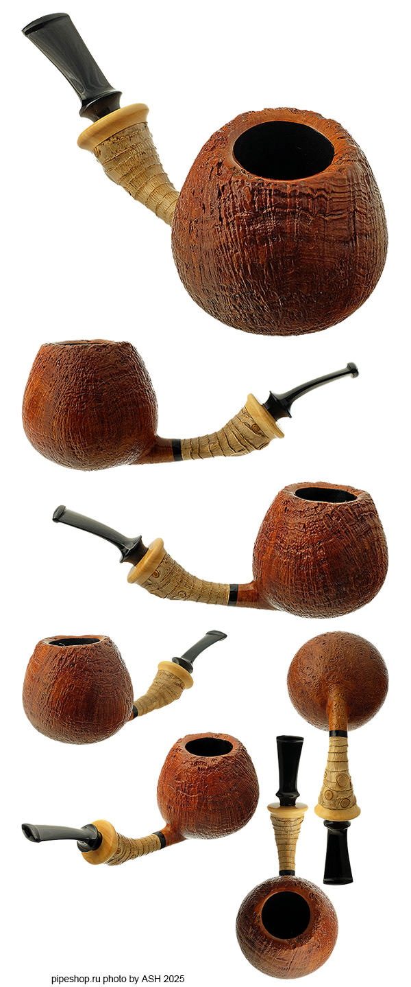 ����������� ������ KOVALEV DOCTOR`S PIPES SANDBLAST BAMBOO BENT APPLE Grade FLASH 1632