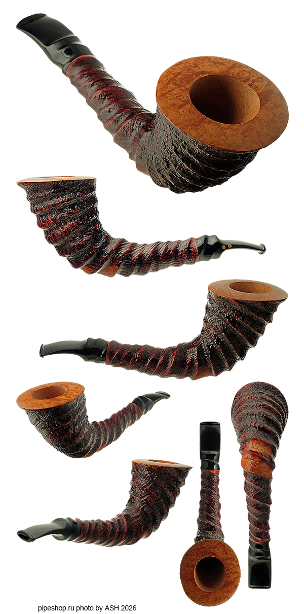 ����������� ������ RADICE SILK CUT �OO� SPIRAL CARVED SANDBLAST HORH ESTATE NEW UNSMOKED