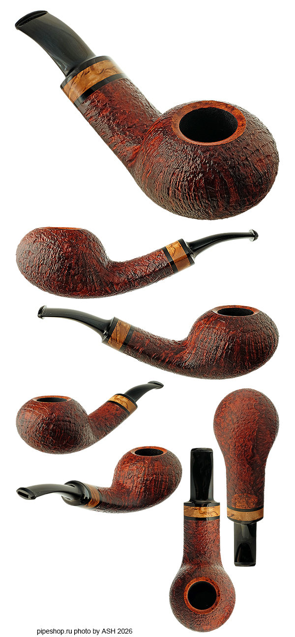 ����������� ������ KONSTANTIN "BERK" BEREGOVOY BROWN SANDBLAST BENT TOMATO WITH MAZUR BIRCH