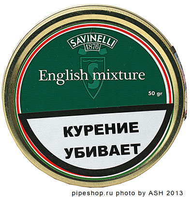 Трубочный табак SAVINELLI ENGLISH MIXTURE, банка 50 g