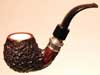   LORENZETTI RUSTIC silver ring with meerschaum 9mm - 
