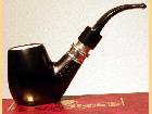   LORENZETTI Black mat silver ring with meerschaum 51