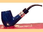   LORENZETTI DARK BLUE silver ring with meerschaum 51